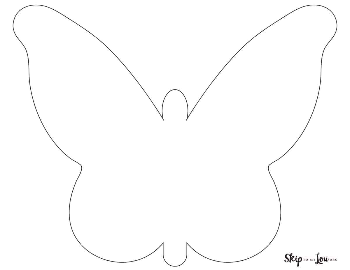 simple butterfly outline
