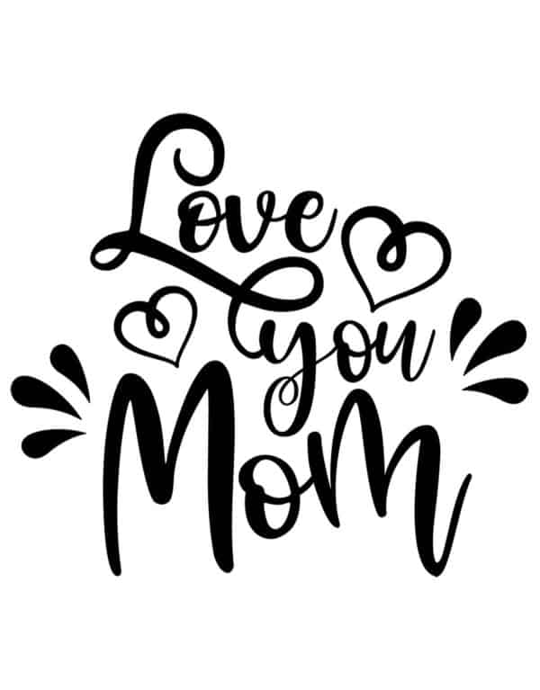 love you mom card