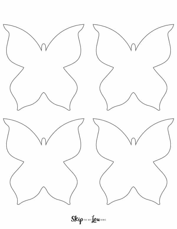 4 butterfly printable