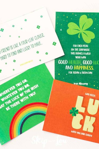 free printable st patricks post cards