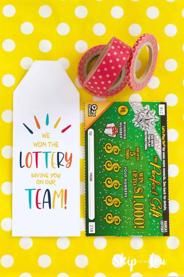 lottery ticket gift