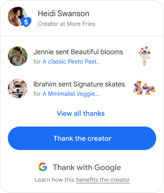 examples of thank you with virtual stickers
