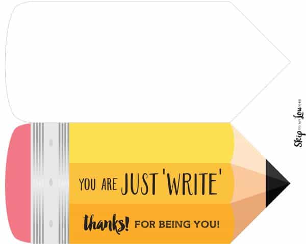 you are just 'write' thanks for being you printable card