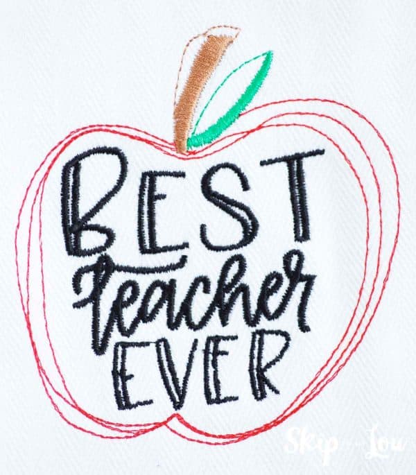 best ever teacher apple themed PES file