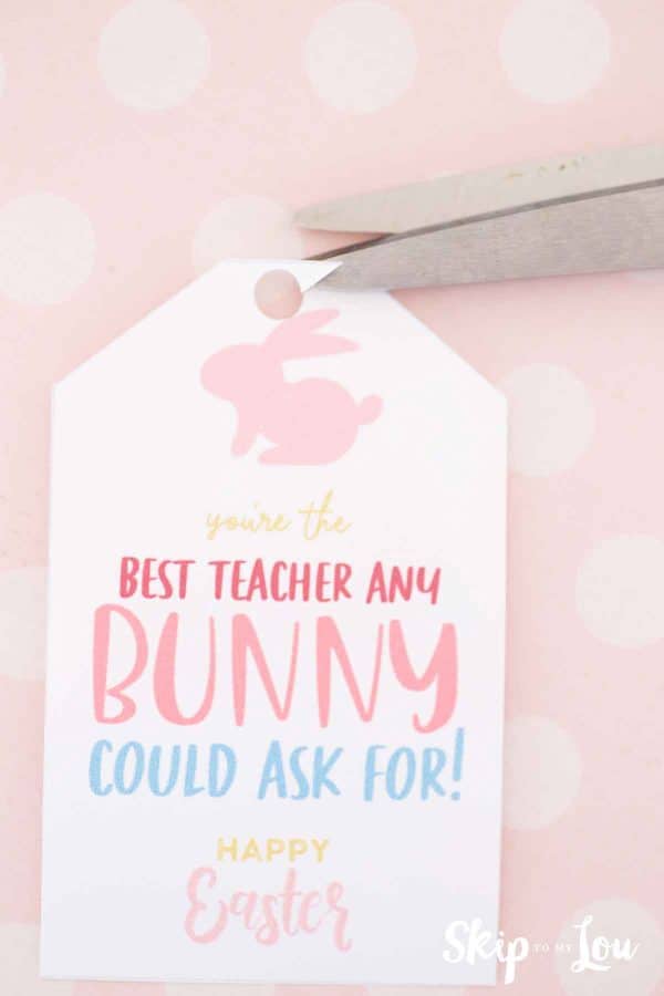 cut gift tag
