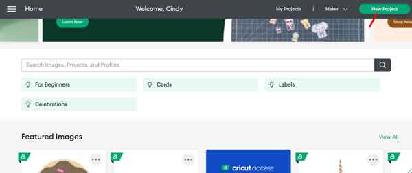 cricut new project