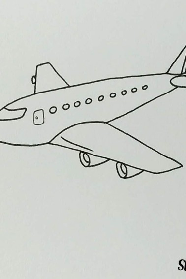airplane drawing