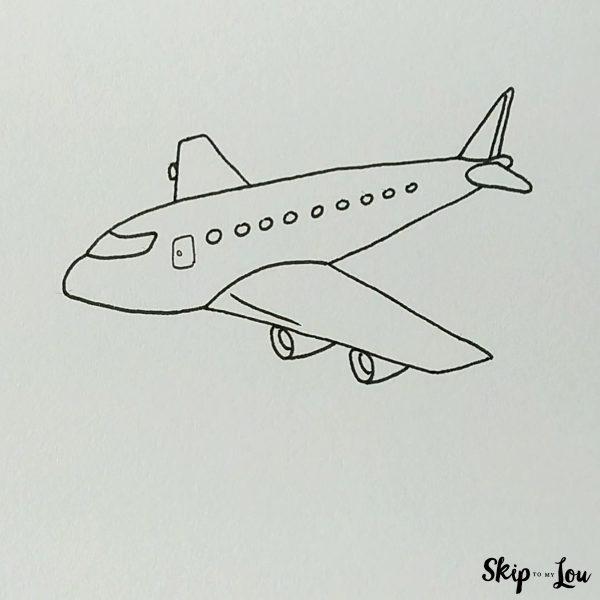 airplane drawing