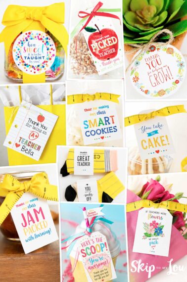 free printable teacher appreciation gift tags collage