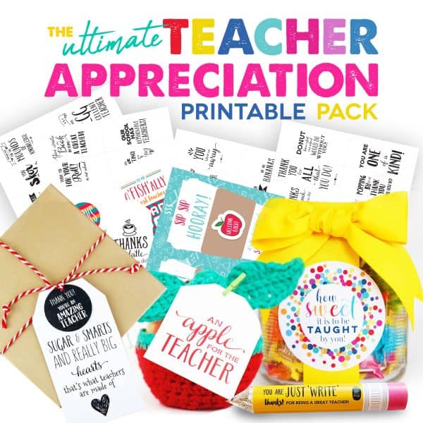 teacher appreciation pack multiple gift tags
