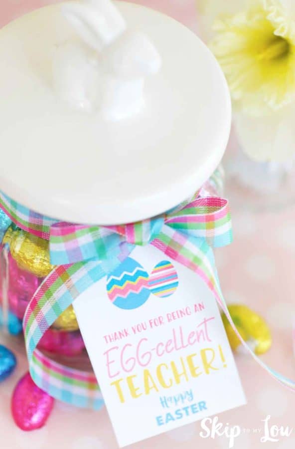 free printable Easter teacher gift tag