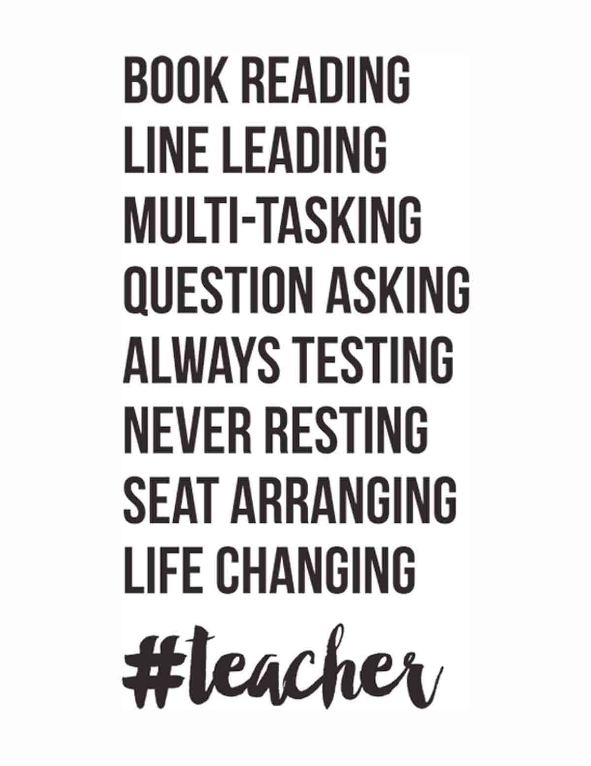 teacher t-shirt download book reading