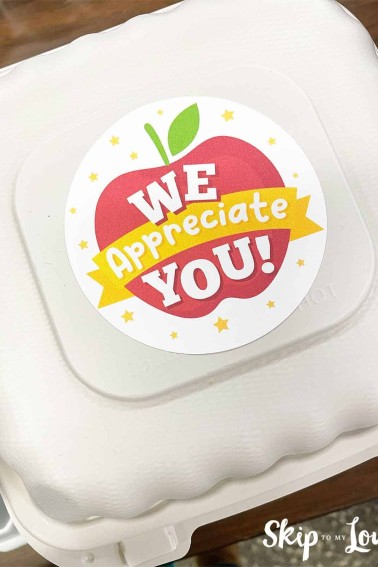 we appreciate you stickers