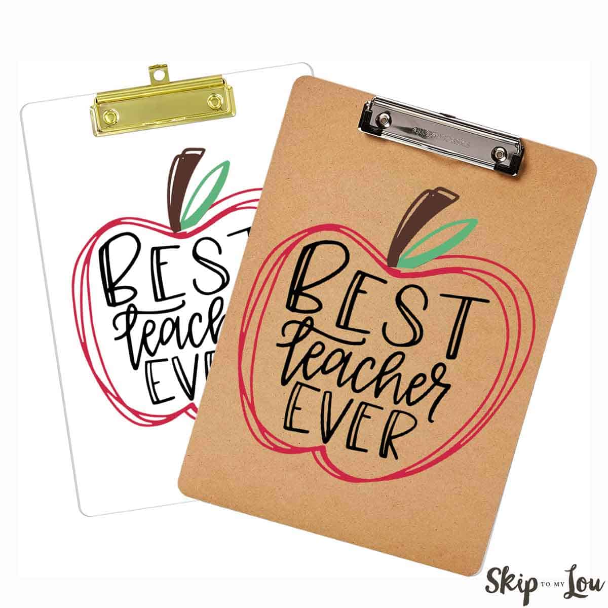 best teacher ever clip boards