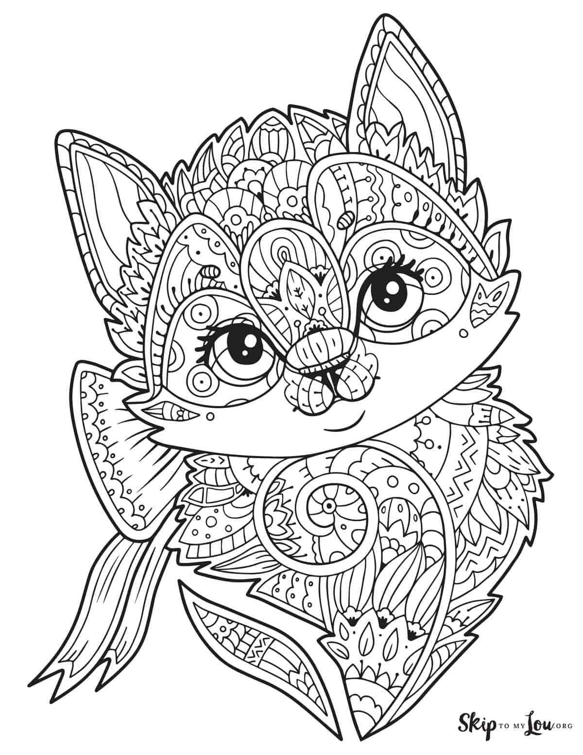 zen doodle kitty