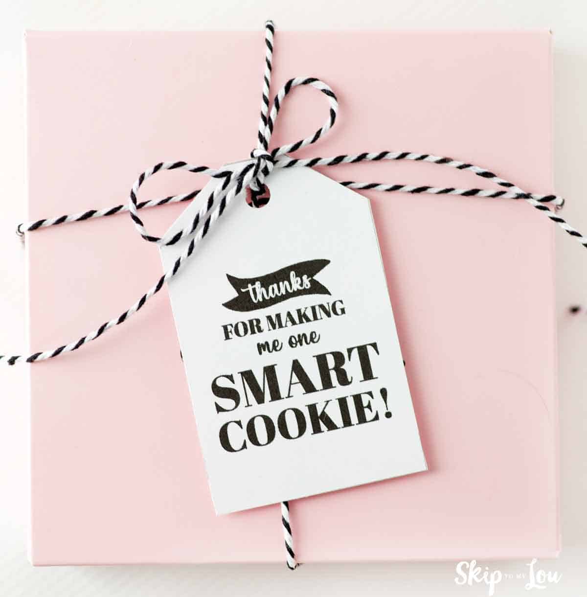 one smart cookie teacher appreciation gift tag
