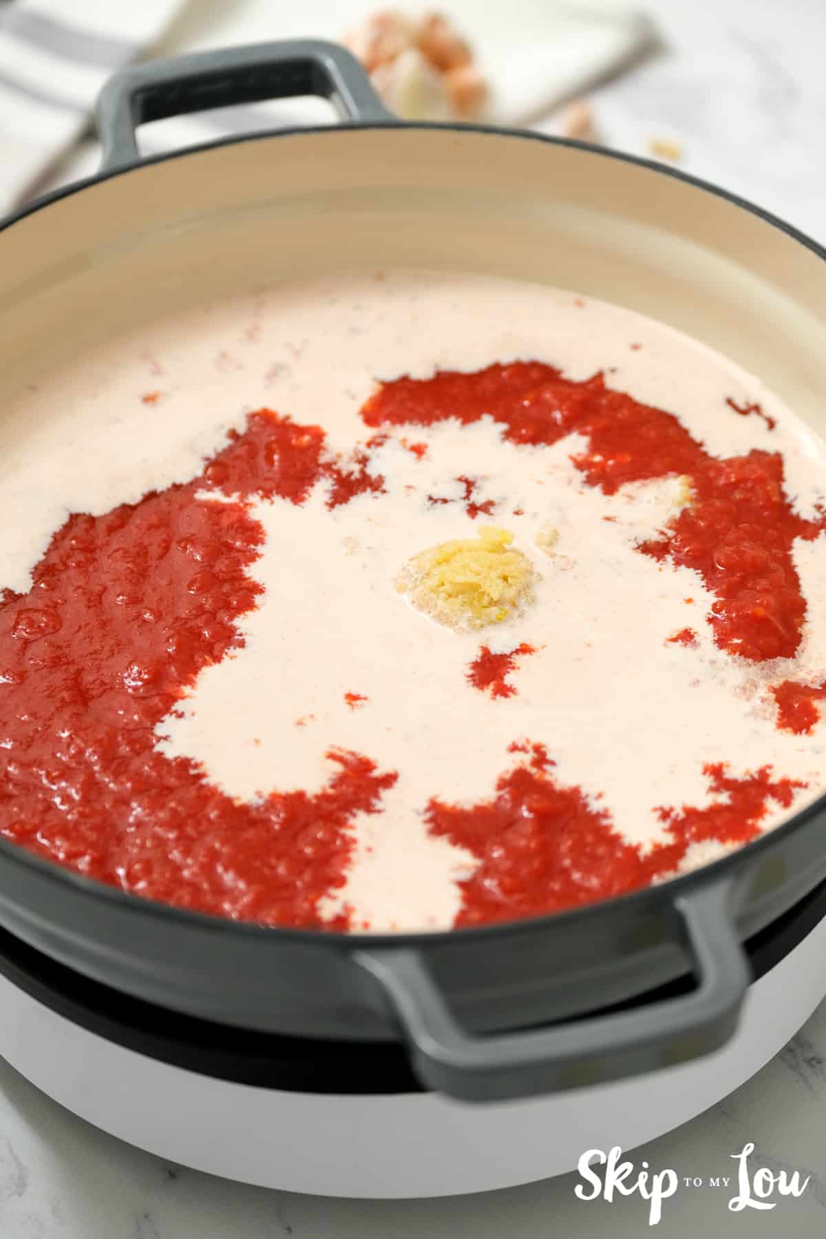 Gnocchi recipe combine cream and tomatoes.