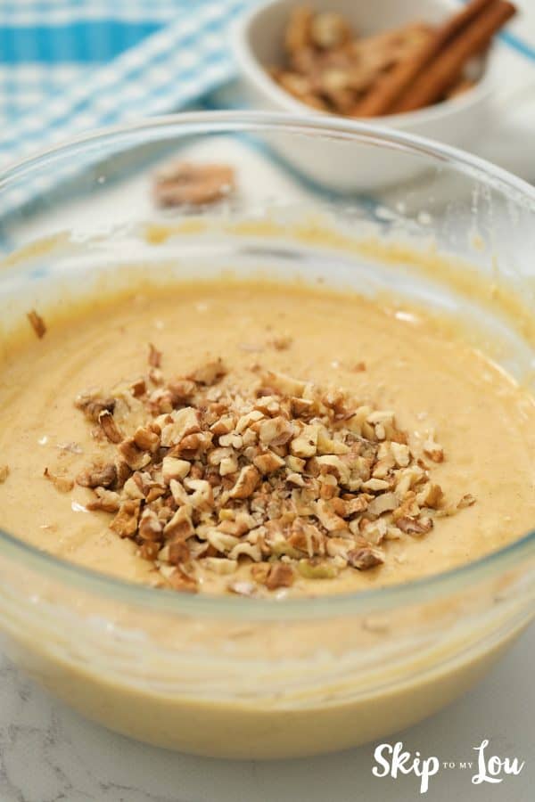 add nuts to peach bread recipe
