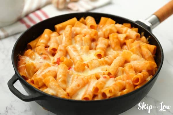 Skillet ziti in pan