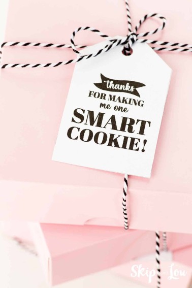 smart cookie gift tag
