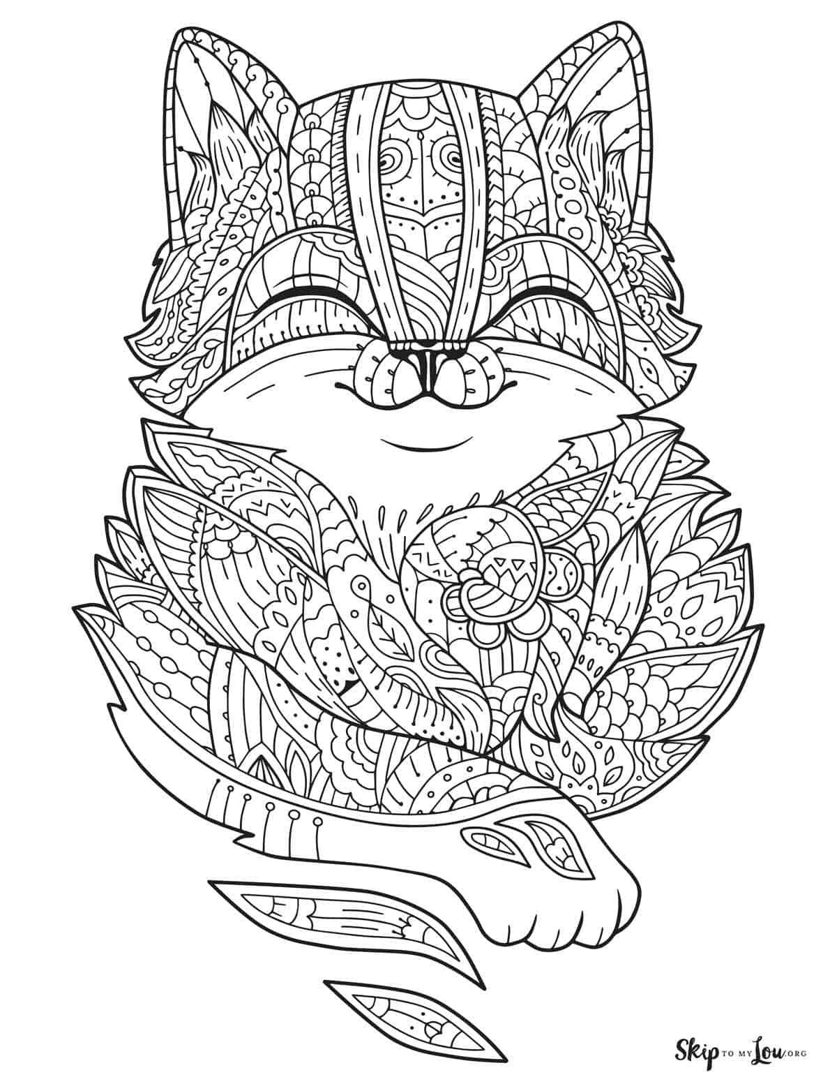 calm mandala coring page