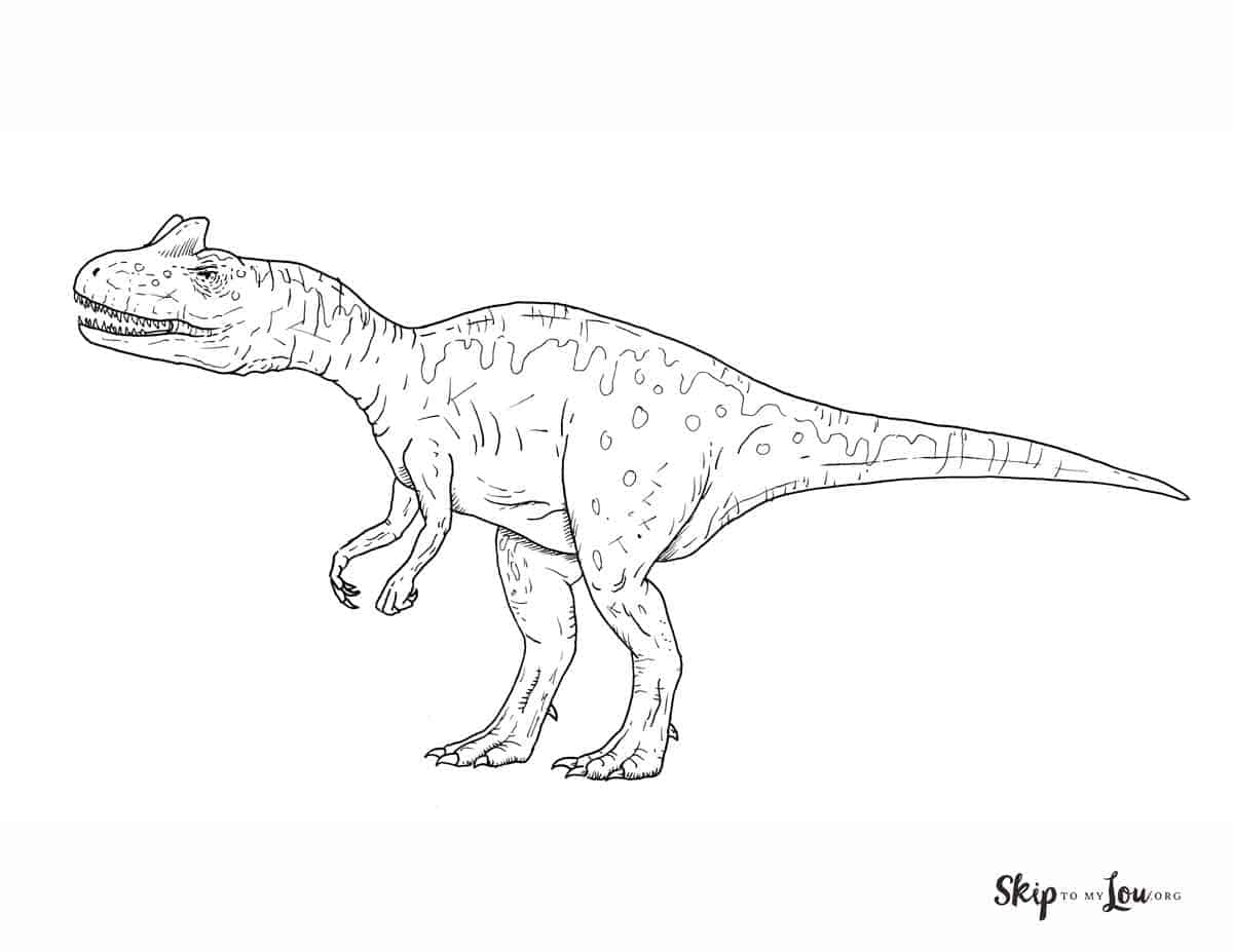 Allosaurus coloring page