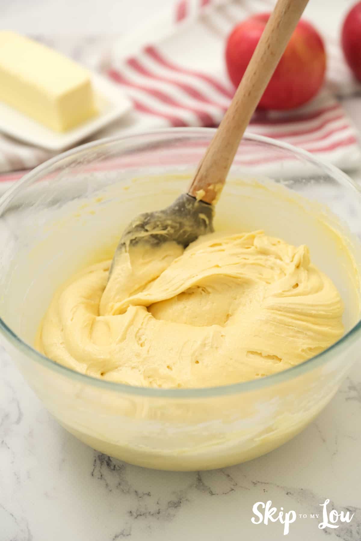 Stir in flour, salt and baking powder.