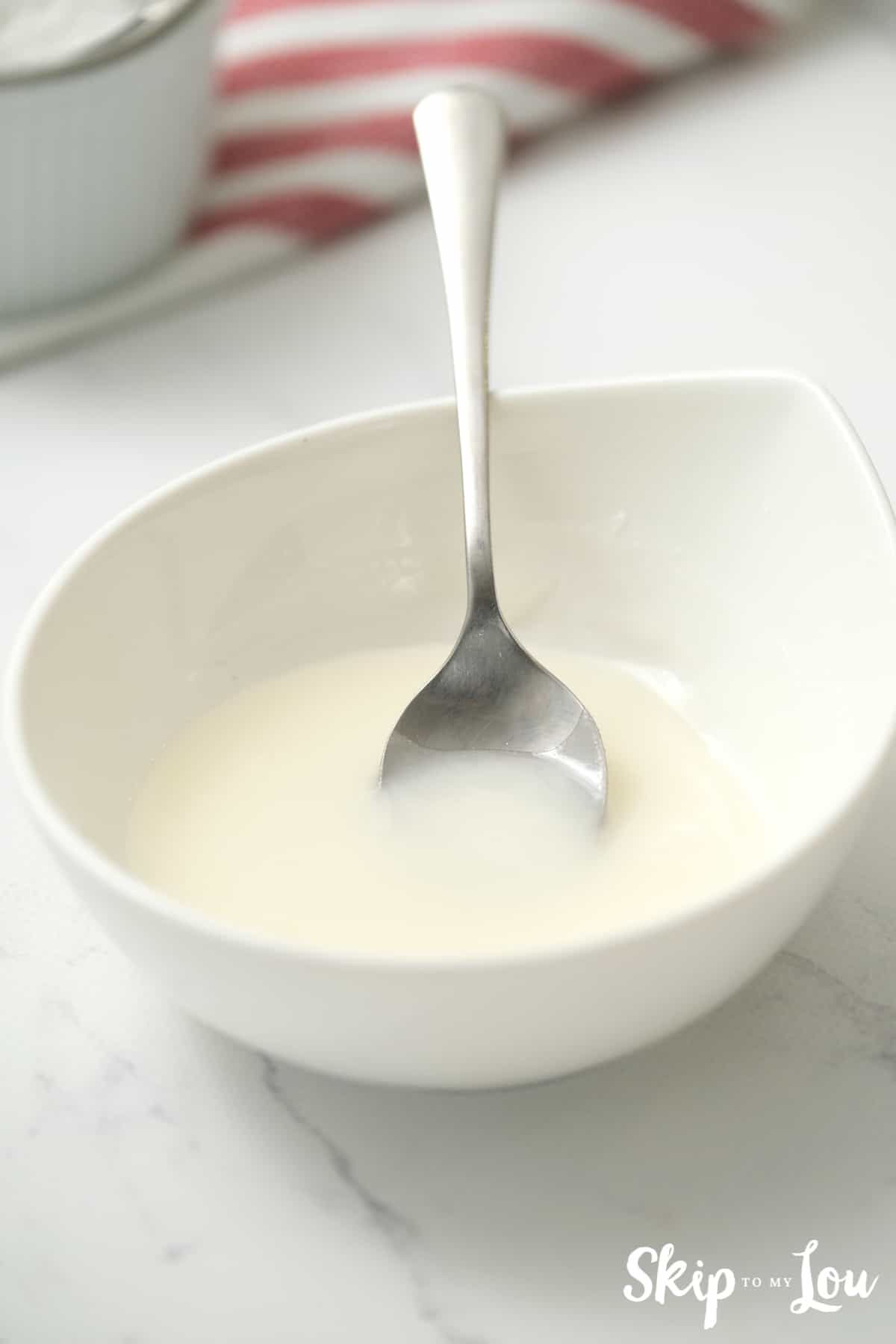 Mix confectioners' sugar, milk, and salt in a small bowl to desired consistency for a glaze (sometimes I make more).