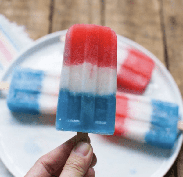 festive frozen  ice pops