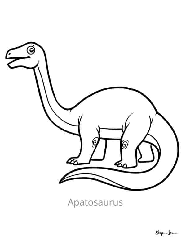 apatosaurus coloring page