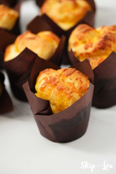 herb rolls in tulip cups