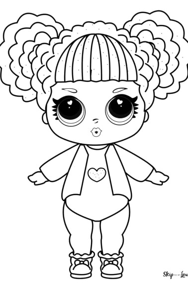 lol surprise doll coloring page