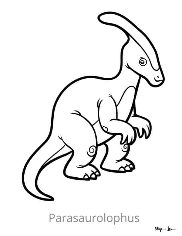 parasaurolophus coloring page
