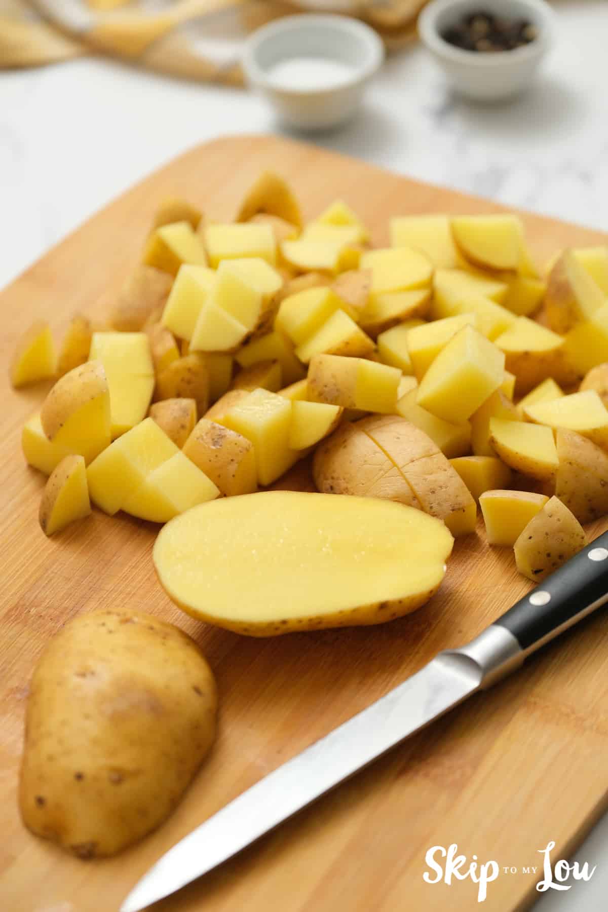 dice potatoes