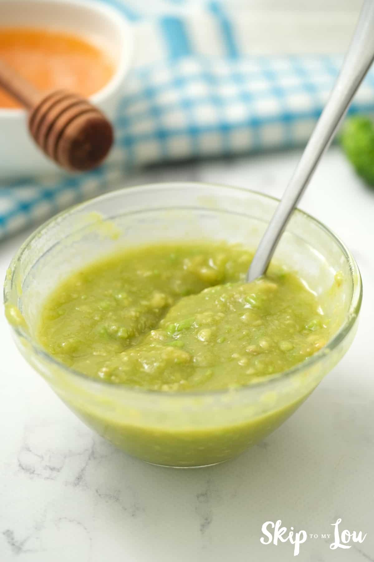 stir the sauce well for the broccoli salad