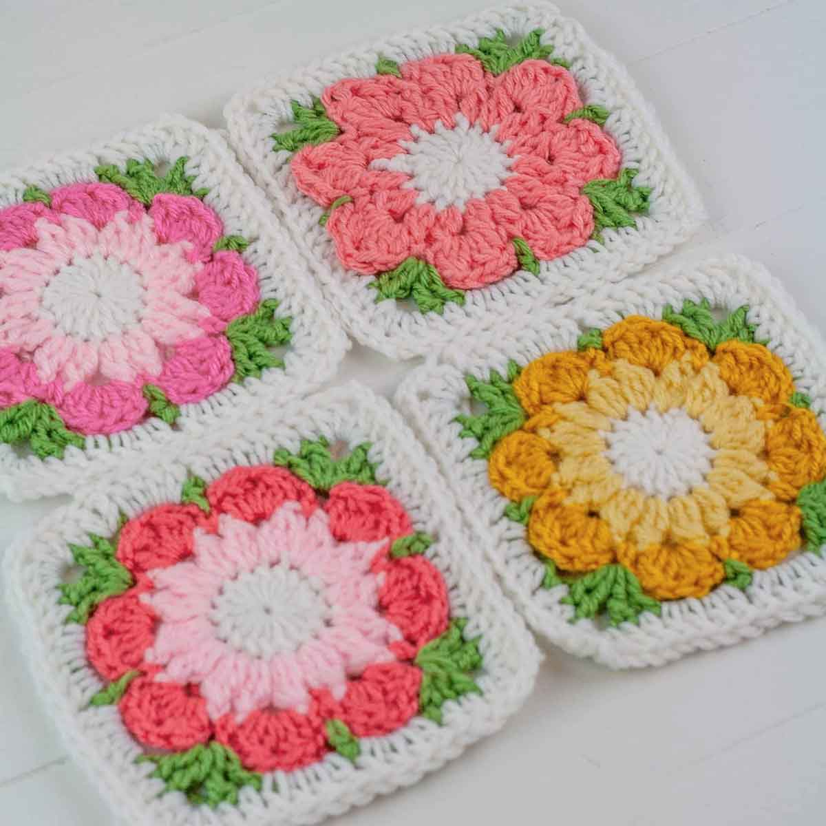 multiple granny flower squares