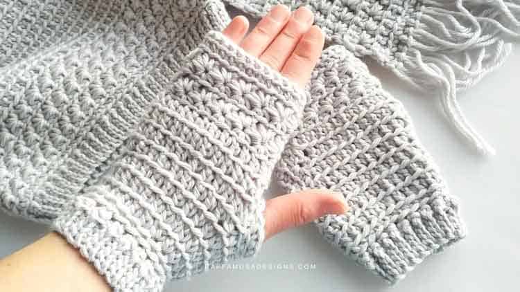 crochet fingerless gloves free pattern