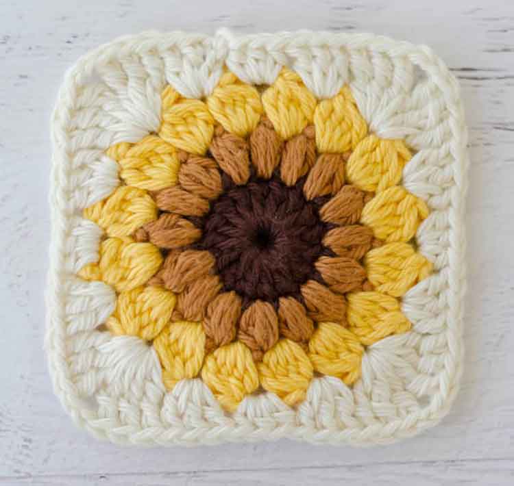 sunburst granny square