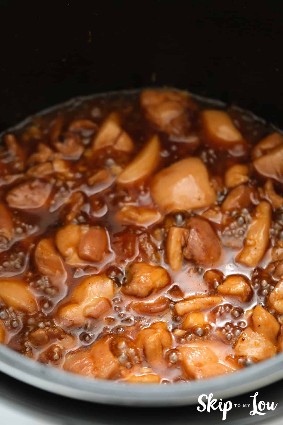 Honey Bourbon Chicken in Instant Pot