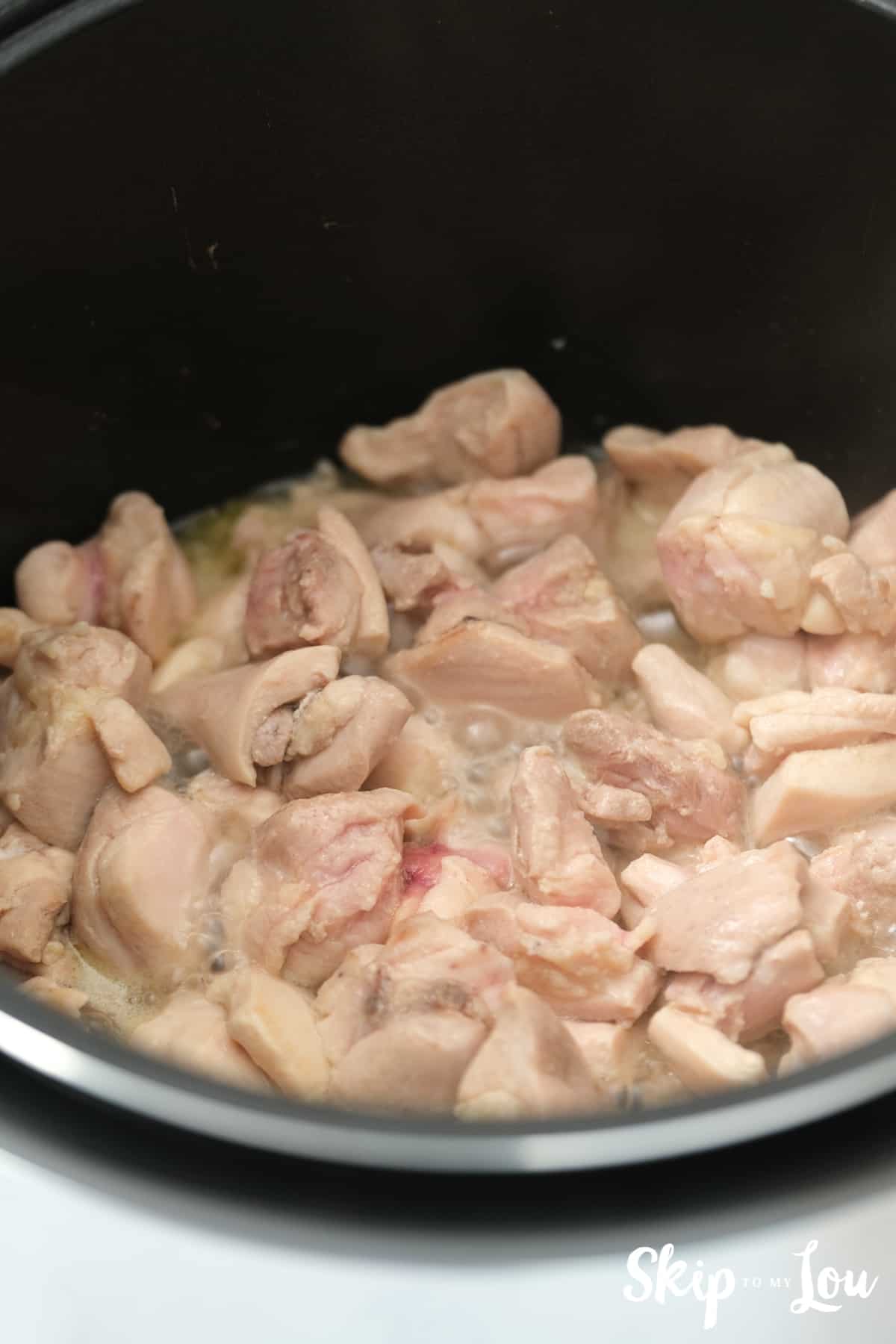 Brown chicken in the Insta Pot