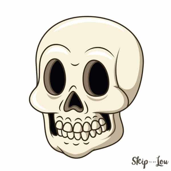 Grinning Skull with teeth together