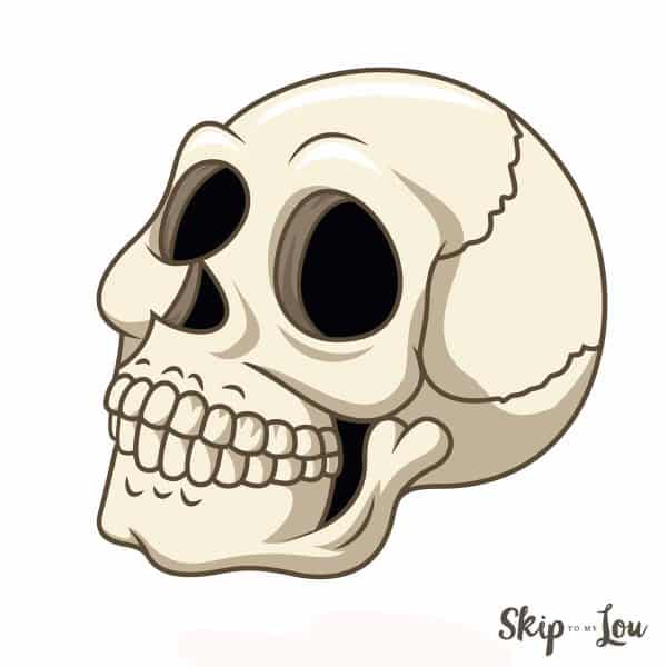 smiling skull
