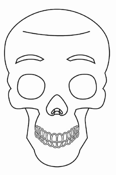 how to draw a skull