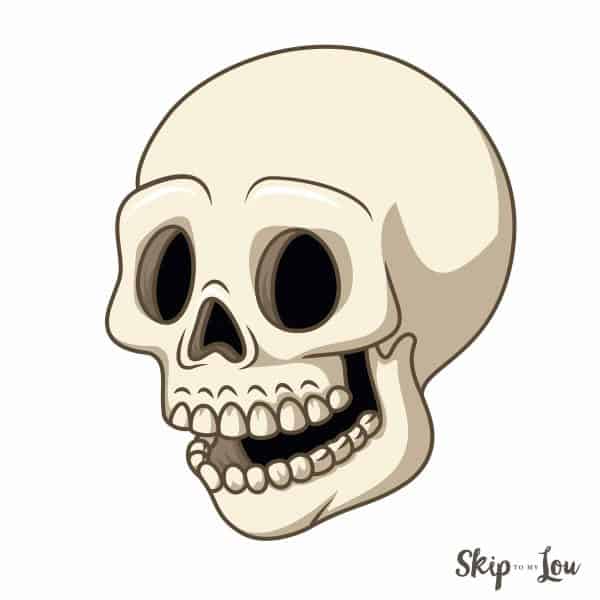 Skull laughing
