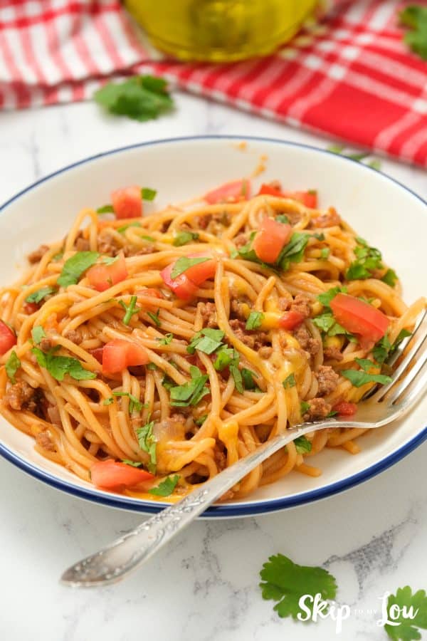 Mexican Spaghetti ready to eat!