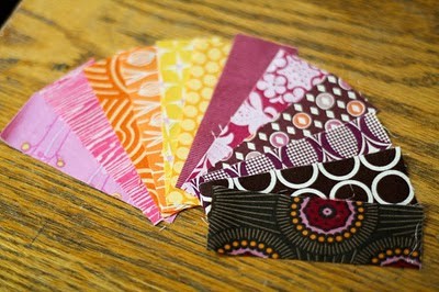 12 pieces cut for the fabric cozy
