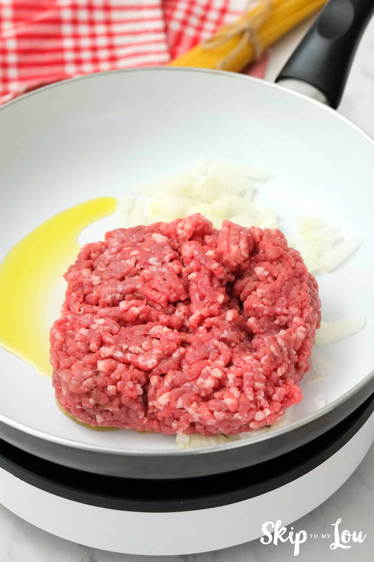 ground beef for Mexican Spaghetti