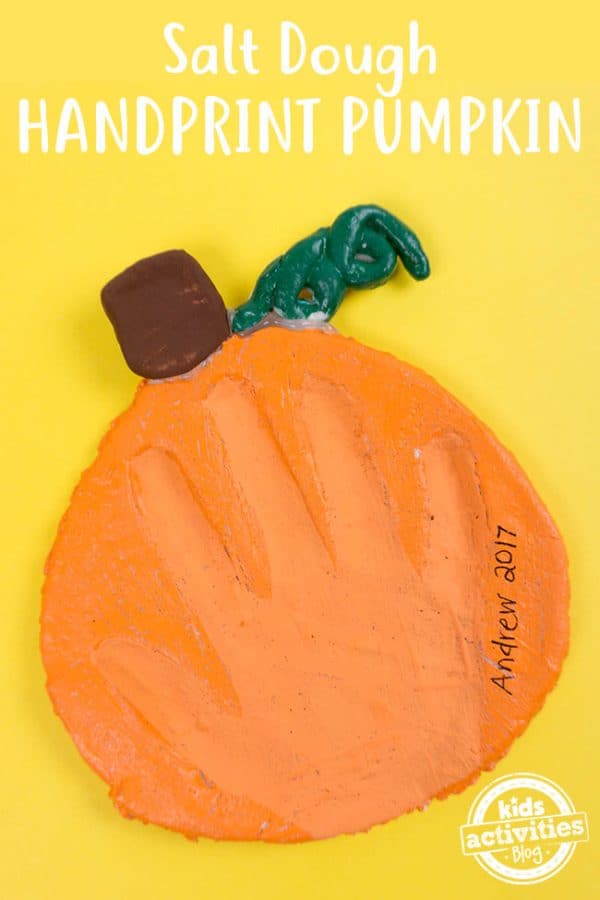 salt dough pumpkin