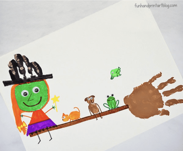 witch on a broom