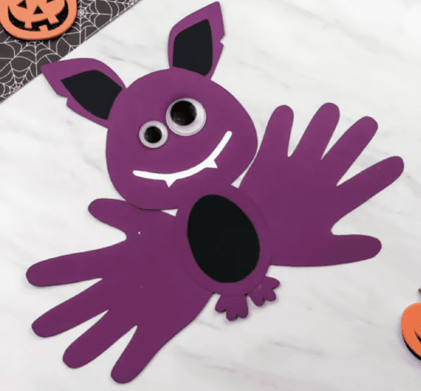 silly looking bat handprint